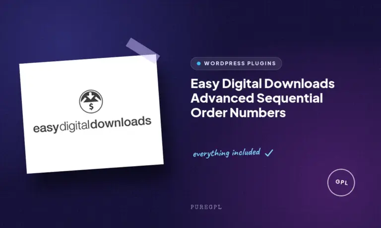 easy digital downloads advanced sequential order numbers