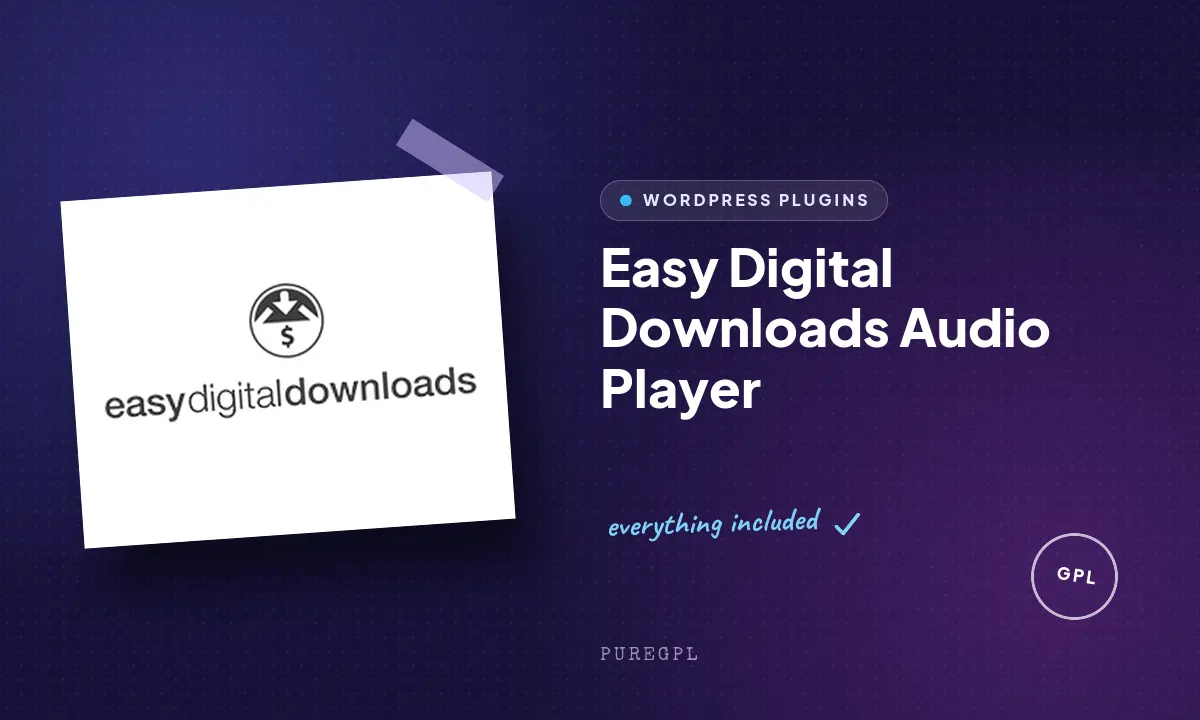 Easy digital downloads | Audio Player