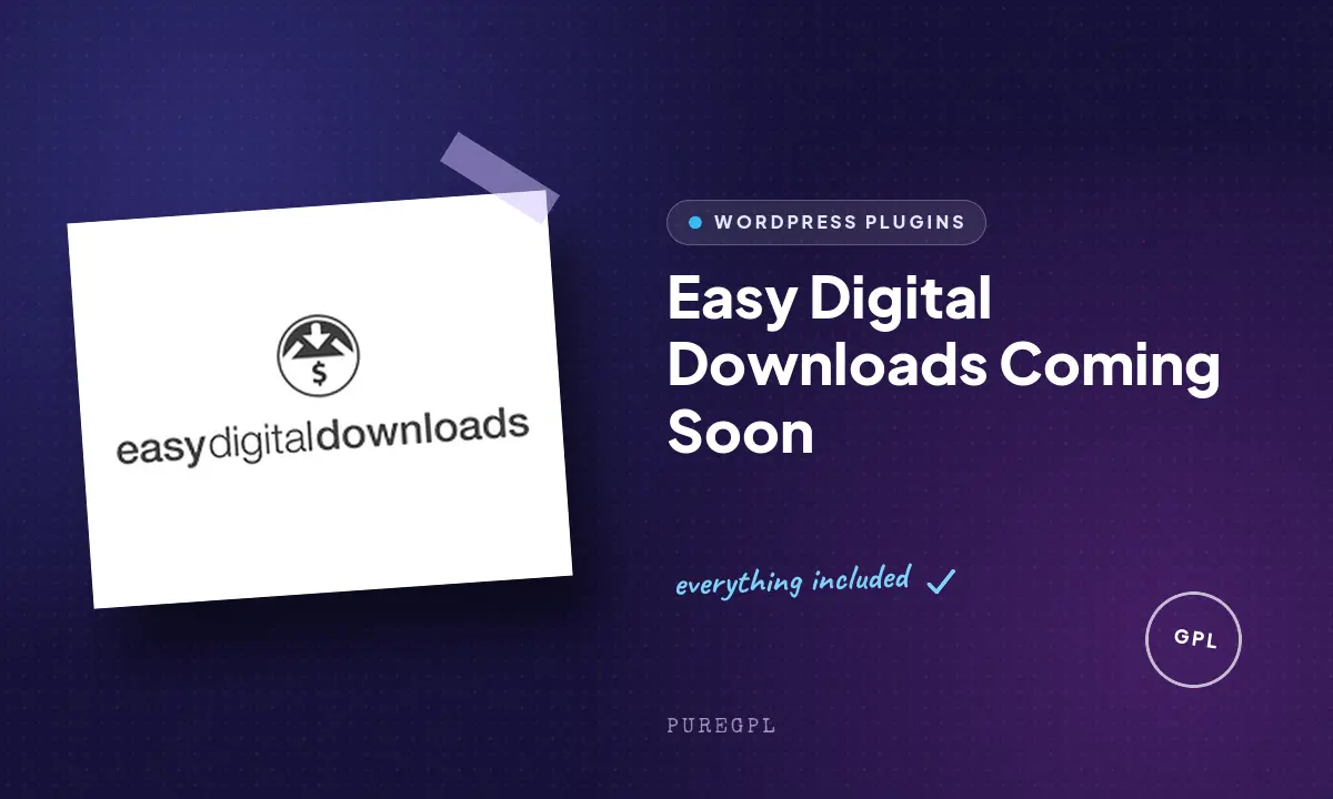 Easy digital downloads | Coming Soon