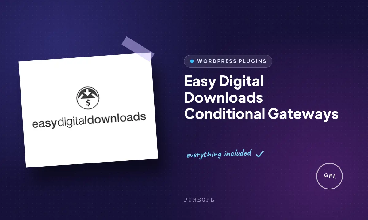 Easy digital downloads | Conditional Gateways