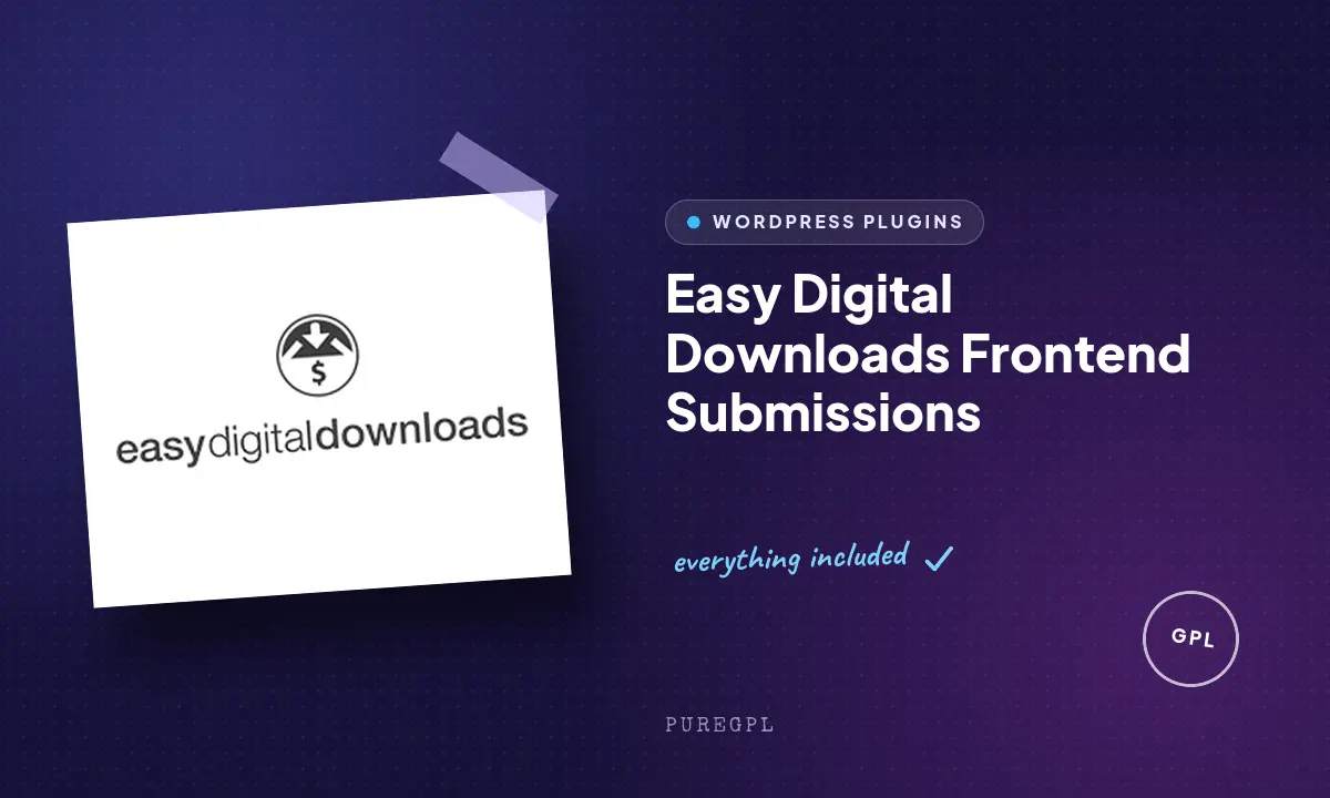 Easy Digital Downloads Frontend Submissions