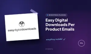 easy digital downloads per product emails