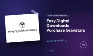 easy digital downloads purchase gravatars