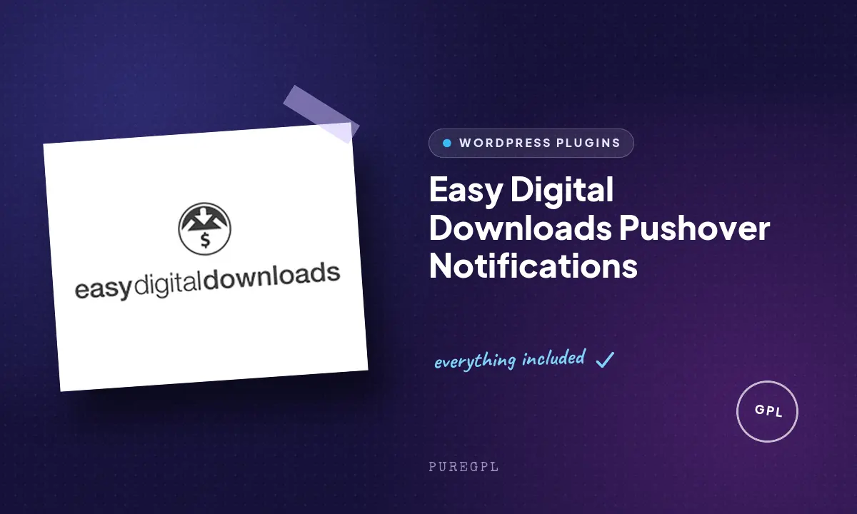 Easy Digital Downloads Pushover Notifications