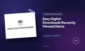 easy digital downloads recently viewed items