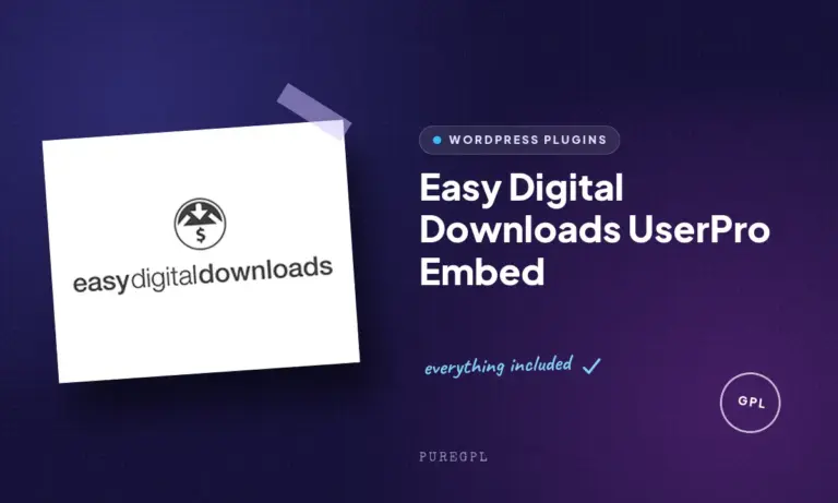 easy digital downloads userpro embed