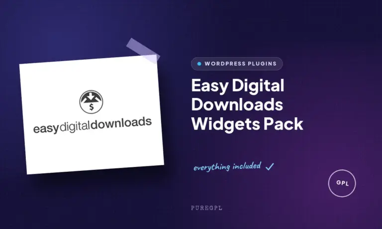 easy digital downloads widgets pack