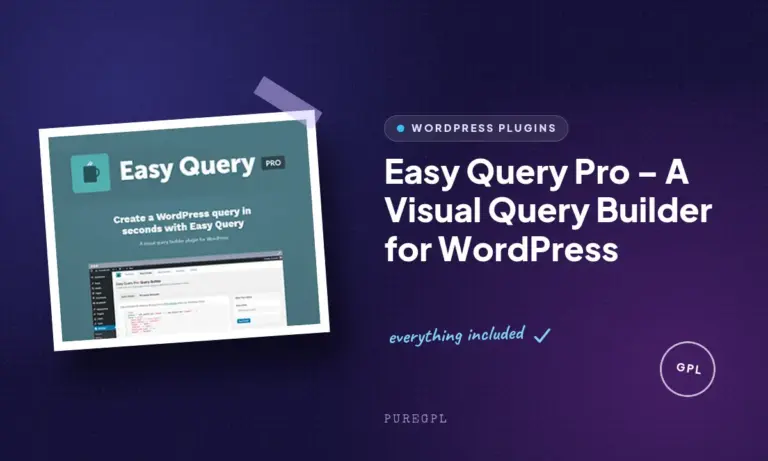easy query pro a visual query builder for wordpress