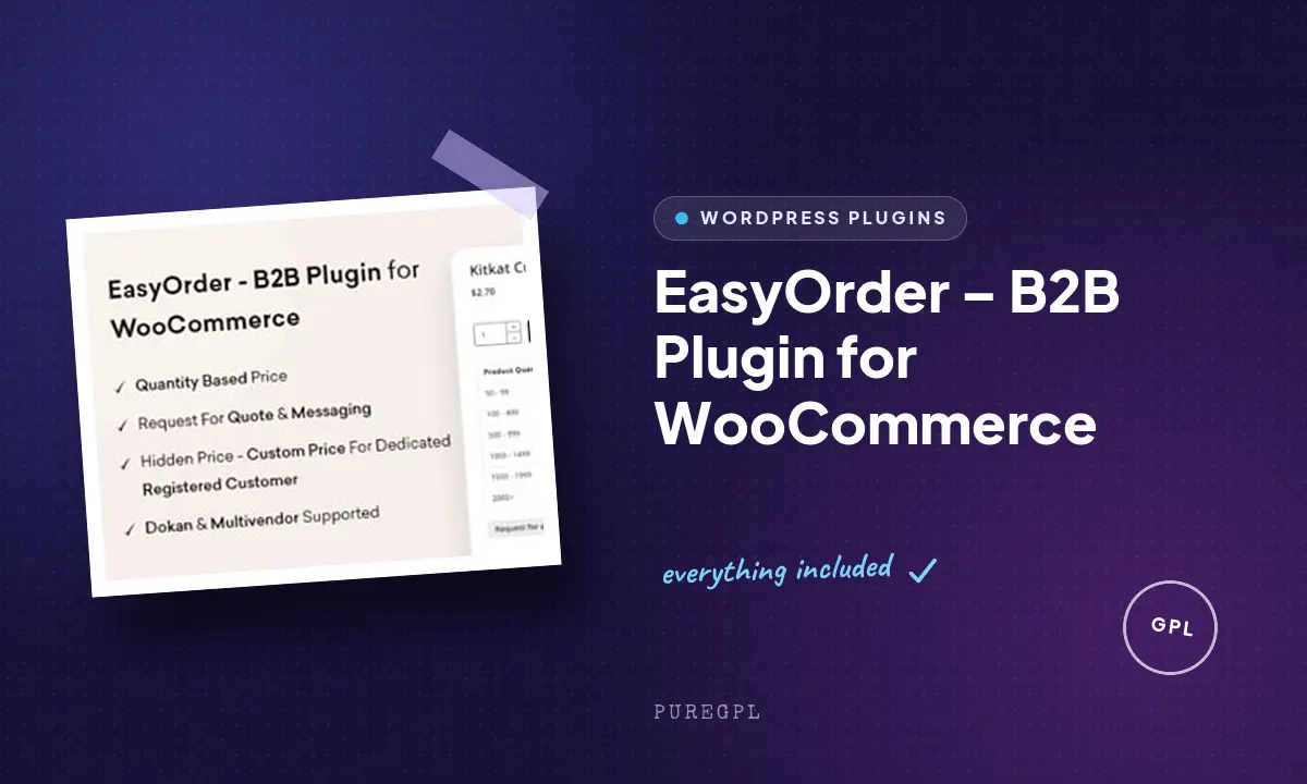 EasyOrder – B2B Plugin for WooCommerce