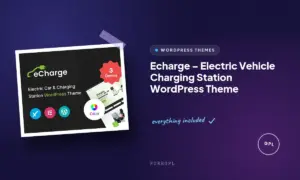 echarge electric vehicle charging station wordpress theme