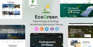 Ecogreen – Solar Energy & Ecology WordPress Elementor Theme