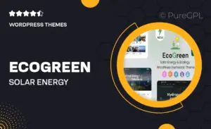 Ecogreen – Solar Energy & Ecology WordPress Elementor Theme