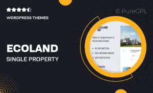 Ecoland – Single Property WordPress Theme