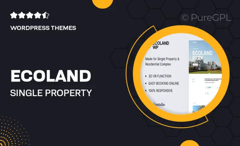 ecoland single property wordpress theme