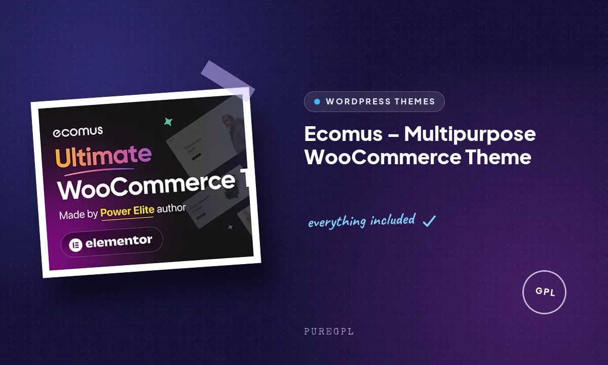 Ecomus – Multipurpose WooCommerce Theme