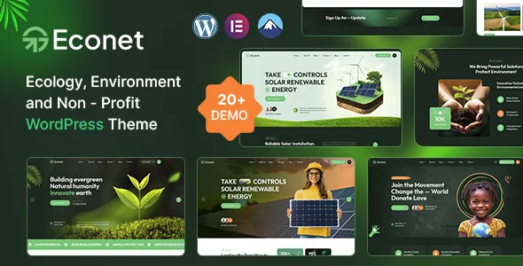 econet ecology environment nonprofit wordpress theme 1