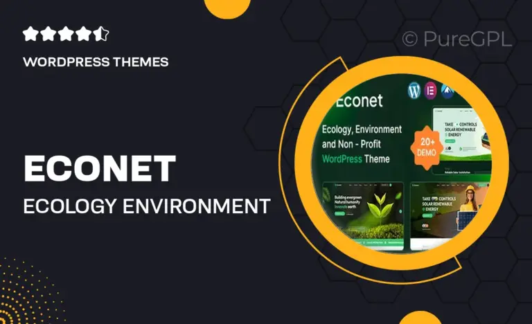 econet ecology environment nonprofit wordpress theme