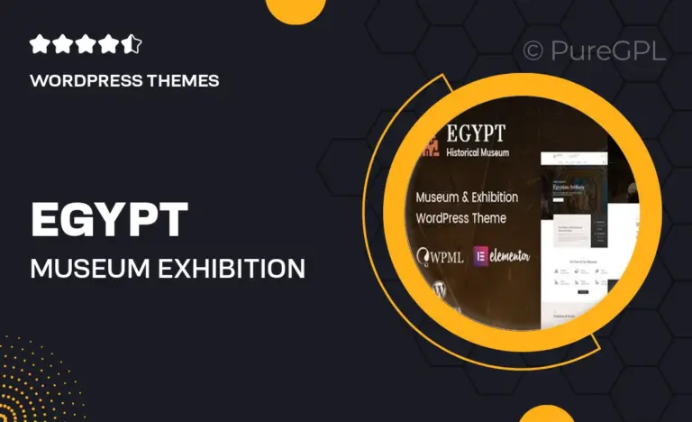 egypt museum exhibition wordpress theme