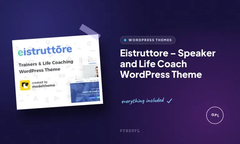 eistruttore speaker and life coach wordpress theme