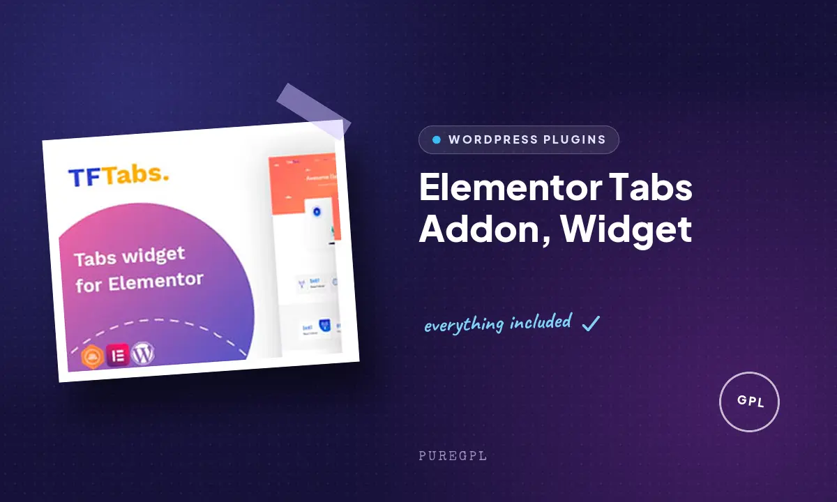 Elementor Tabs Addon, Widget