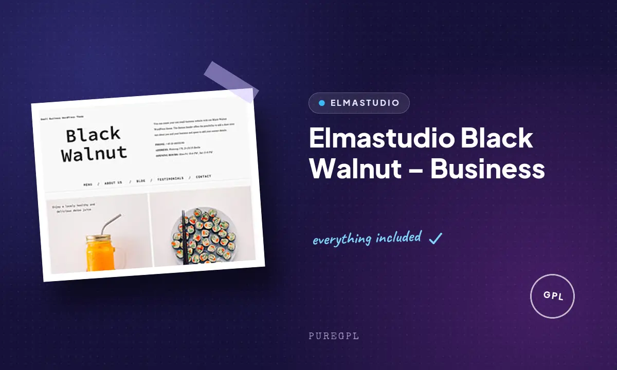 Elmastudio | Black Walnut – Business