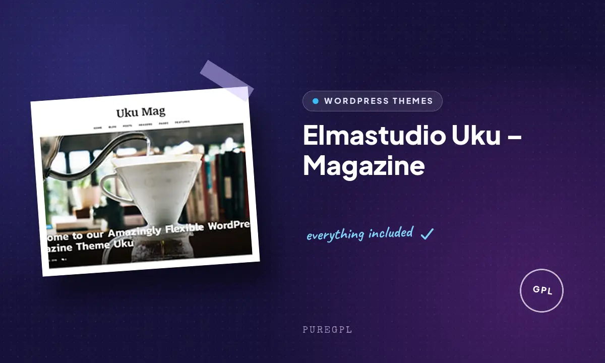 ElmaStudio Uku Magazine WordPress Theme