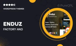Enduz – Factory and Industry WordPress Theme