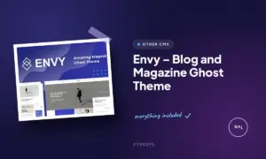 envy blog and magazine ghost theme