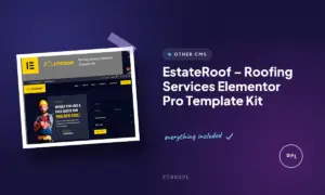estateroof roofing services elementor pro template kit