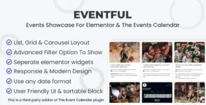 Eventful Pro For Elementor – Events Showcase For Elementor And The Events Calendar