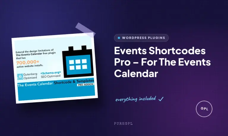events shortcodes pro for the events calendar