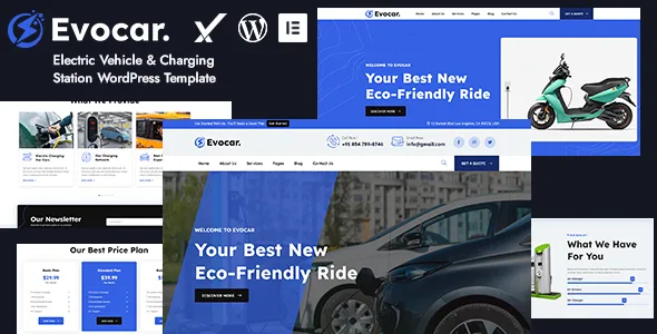 evocar electric vehicle charging station wordpress theme 1
