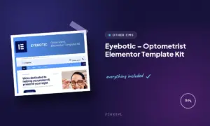 eyebotic optometrist elementor template kit