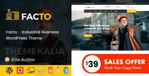 Facto – Industrial Business WordPress Theme