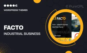 Facto – Industrial Business WordPress Theme