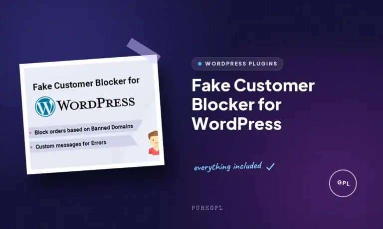 fake customer blocker for wordpress