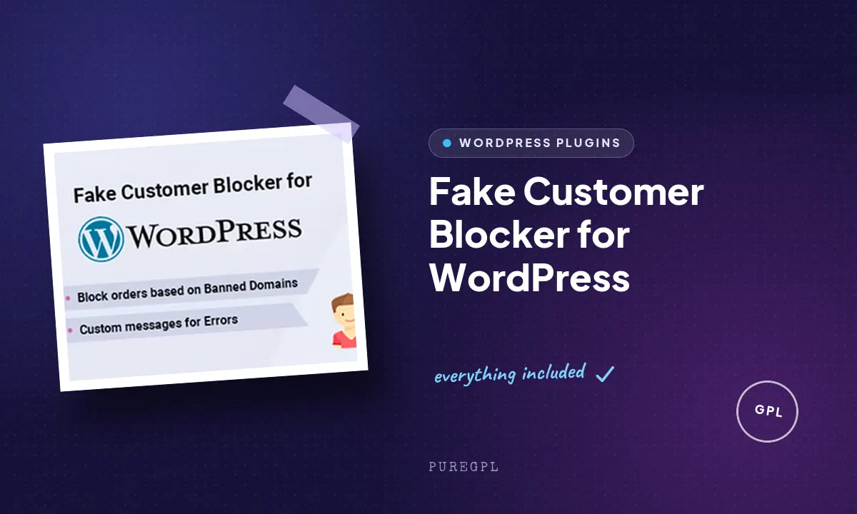 Fake Customer Blocker for WordPress