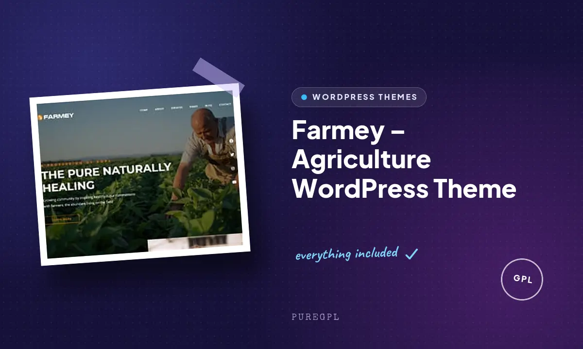 Farmey – Agriculture WordPress Theme