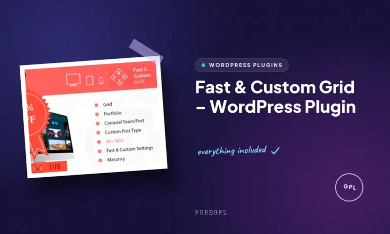 fast custom grid wordpress plugin