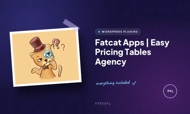 fatcat apps easy pricing tables agency