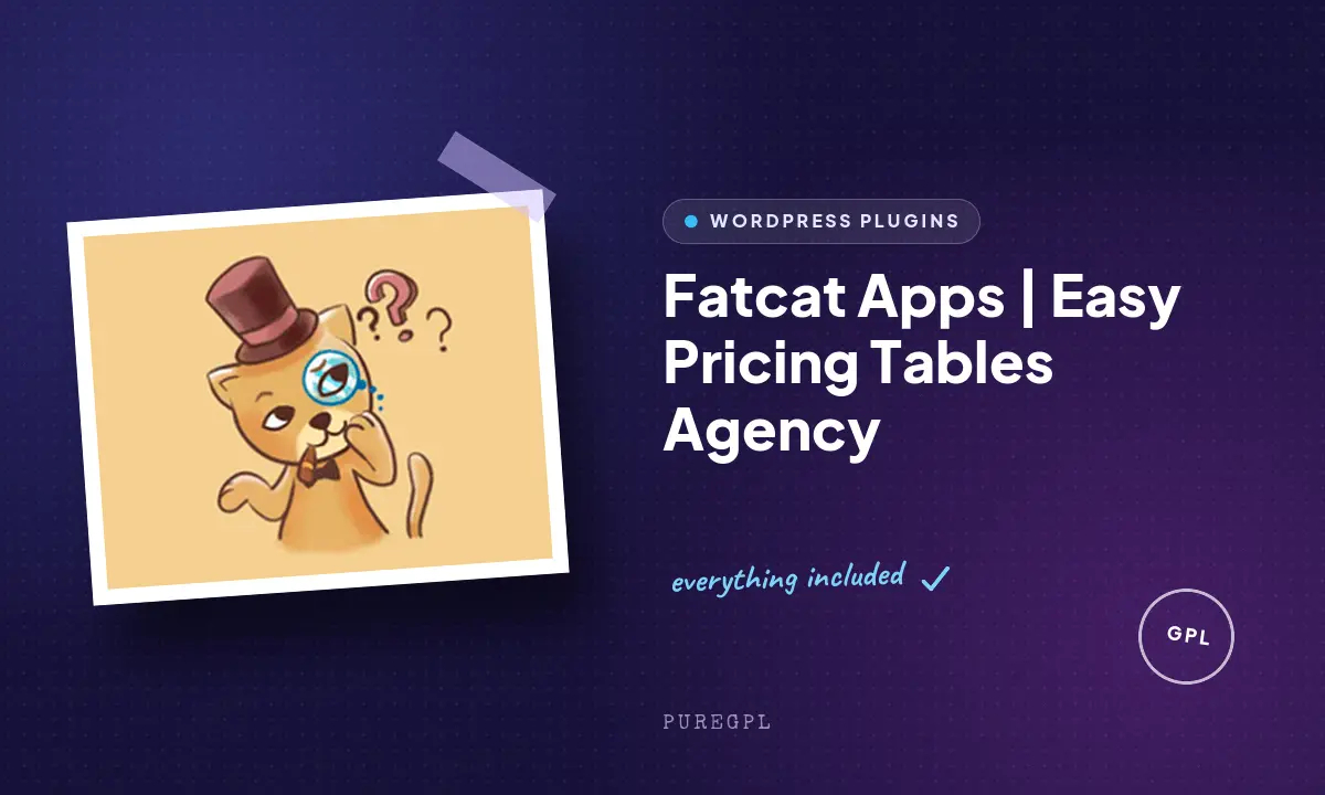 Fatcat Apps | Easy Pricing Tables Agency