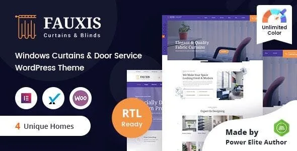 fauxis windows curtains wordpress theme rtl 1