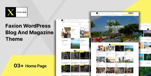 faxion fashion magazine theme 1