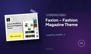 faxion fashion magazine theme