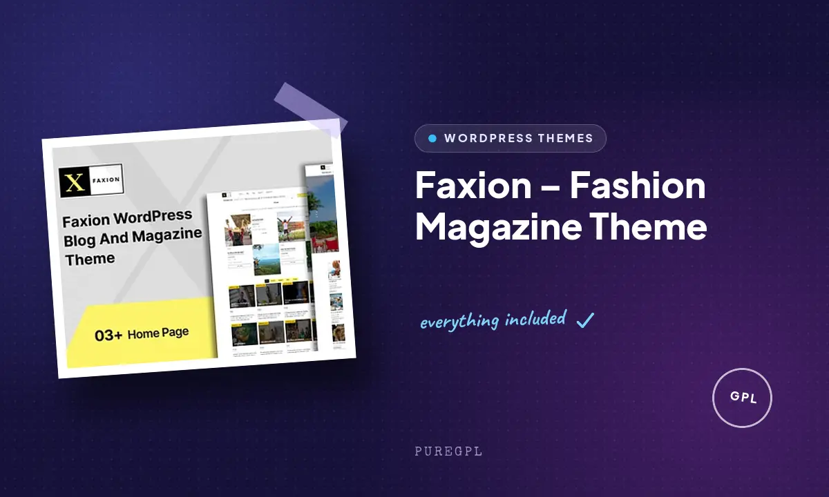 Faxion – Fashion Magazine Theme