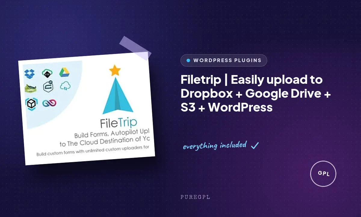 Filetrip | Easily upload to Dropbox + Google Drive + S3 + WordPress