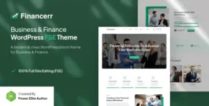 Financerr – Business & Finance FSE WordPress Theme