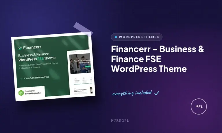 financerr business finance fse wordpress theme