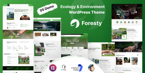 foresty charity and ecology wordpress theme 1