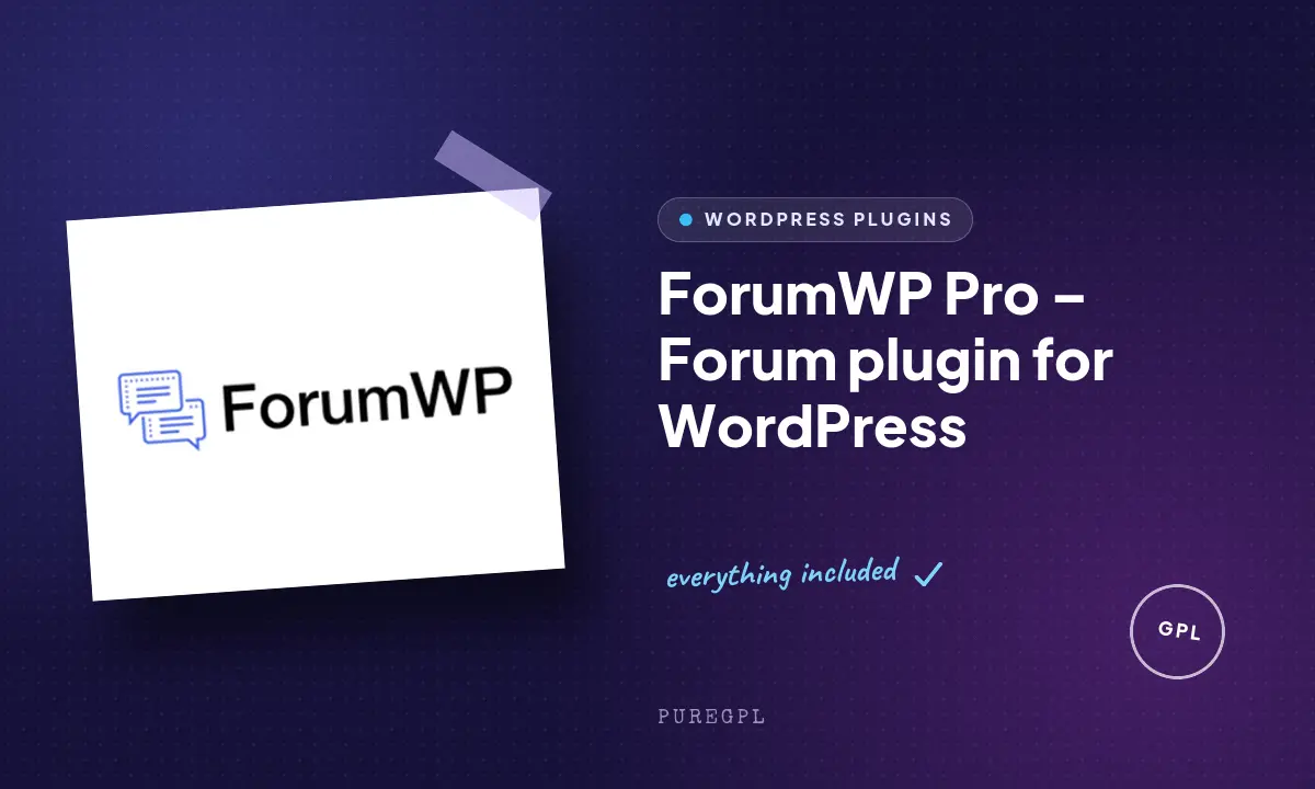 ForumWP Pro – Forum plugin for WordPress